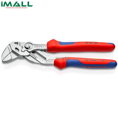 Kìm Mỏ Lết (180mm, Ø40mm, Khắc số) Knipex 86 05 180