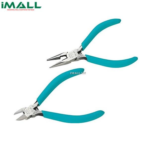 Bộ kìm mũi nhọn và kìm cắt mini 100mm TSUNODA MRN-100