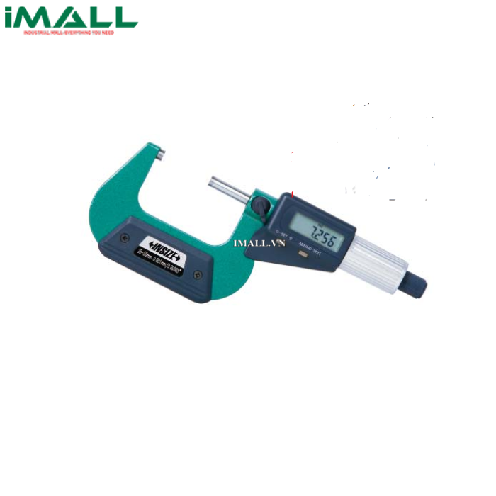 Panme đo ngoài điện tử INSIZE 3102-75 (50-75mm/2-3"; 0.001mm, xuất dữ liệu)