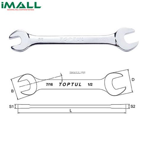 Cờ lê 2 đầu miệng Toptul ACAJ0810
