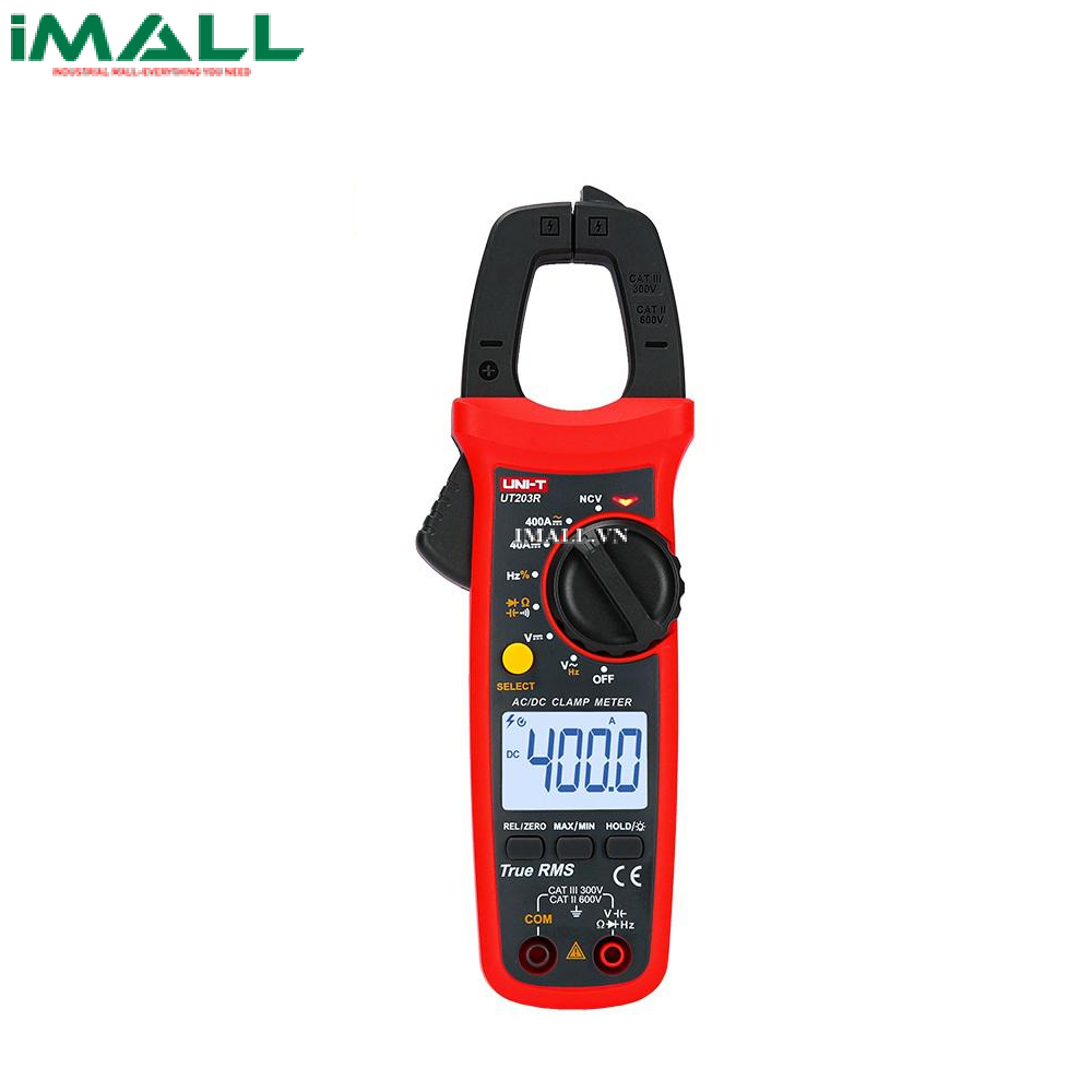 Ampe kìm UNI-T UT203R (True RMS, AC/DC 400A)