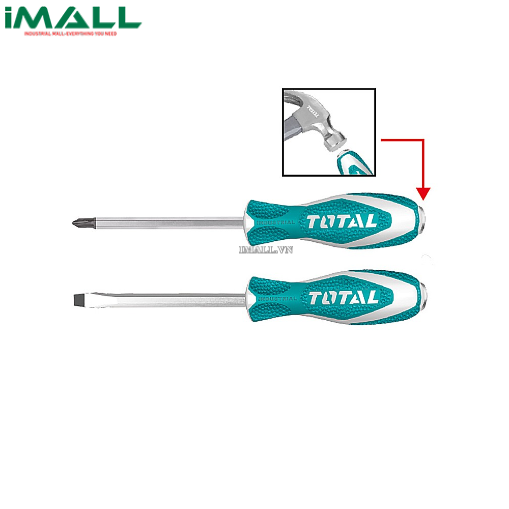 Tuốc nơ vít (tô vít) đóng dẹp (6.5x100mm) Total THTGTS6100