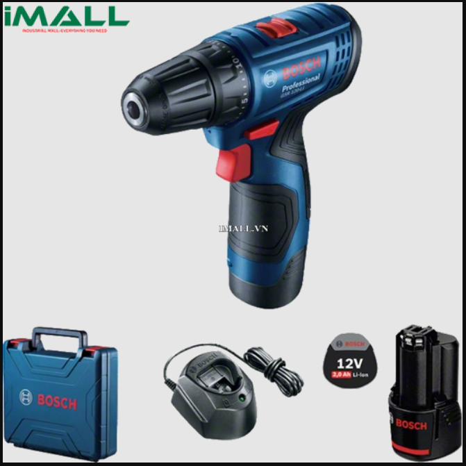 Máy khoan/bắt vít dùng pin BOSCH GSR 120-LI (12V-1.5 Ah, 06019G80K0)