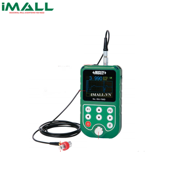 Máy đo độ dày bằng siêu âm INSIZE ISU-700D ((T-E): 1.5-20mm; (E-E): 0.2-10mm)