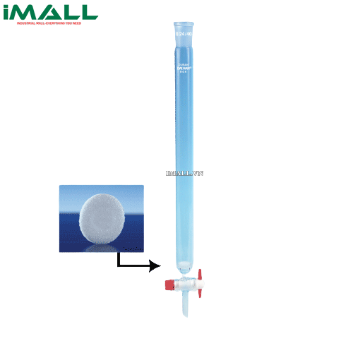 Ống sắc ký thủy tinh DURAN (24/40, van DURAN, bộ lọc P2, 43ml) SciLab SL.Col2111