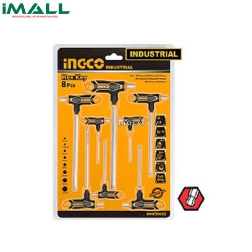 Bộ lục giác (2-10mm) chữ T INGCO HHKT8082