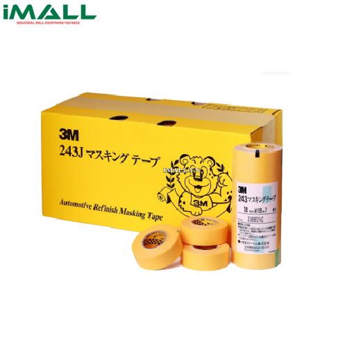 Băng keo vàng chạy chỉ thẳng 3M 243J (12 Cuộn)