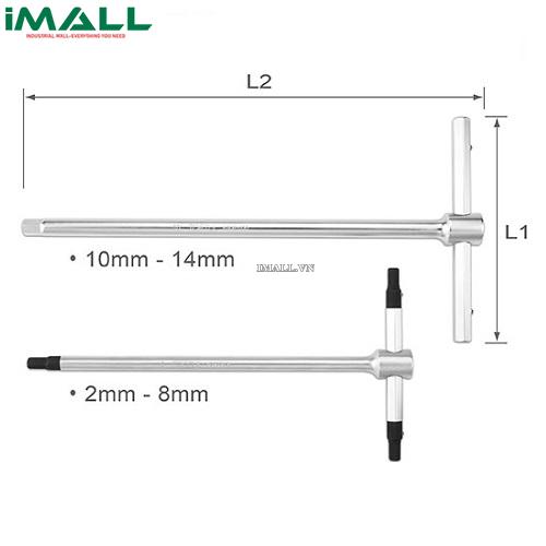 Tuýp chữ T đầu lục giác Toptul AGDA1232