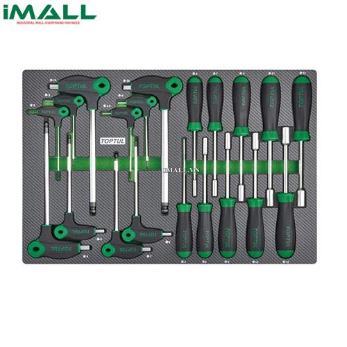 Bộ ống điếu chữ L 20 chi tiết Toptul GED2007