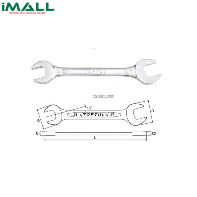 Cờ lê đầu mở TOPTUL AEEA0809 ( 8x9 mm)