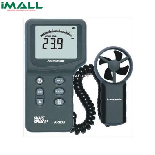 Máy đo tốc độ gió, nhiệt độ SMARTSENSOR AR836+ (0.3~45 m/s)