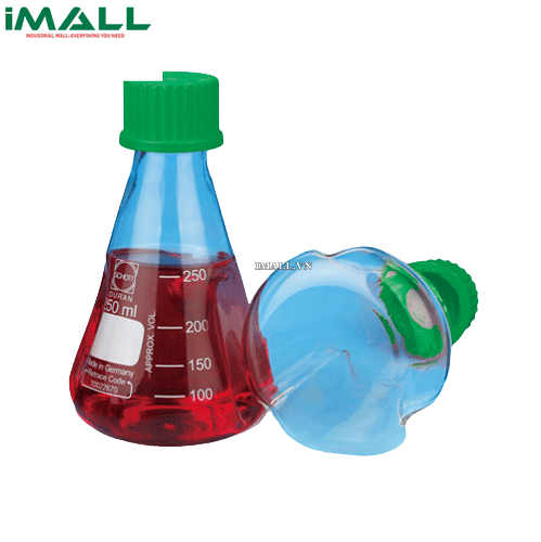 Bình tam giác có nắp vặn (50ml, GL25; 3 vách ngăn) SciLab SL.Fla2037.1
