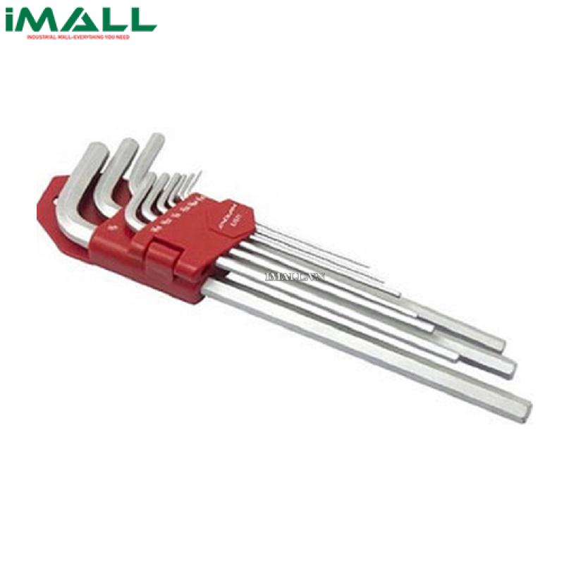 Bộ lục giác dài 9 chi tiết hệ inch ENDURA E1571 (1/16"~3/8")