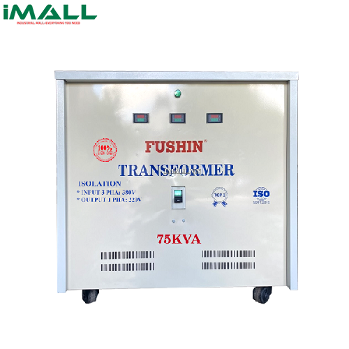 Biến áp 3 pha ra 1 pha 75KVA - Dây đồng 100% Fushin B3P1P-CU-75KVA