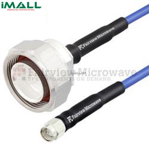 Cáp SMA Male - 7/16 DIN Male LSZH Fairview FMC0215951 ( 0.141 Low PIM Coax; 3 GHz )