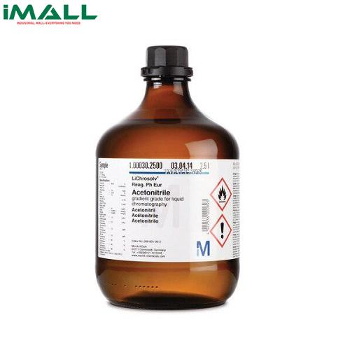 Nước sử dụng cho sắc ký (H₂O, Chai thủy tinh 1l) Merck 1153331000