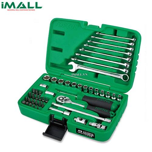Bộ đồ nghề xách tay 6PT 49 chi tiết 1/4" TOPTUL GCAI4901