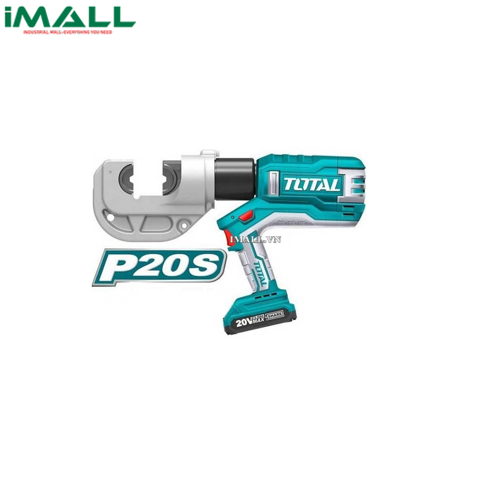 Máy ép đầu cos thủy lực dùng pin (20V) Total TCTLI2002