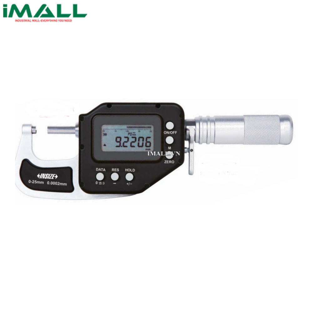 Panme điện tử INSIZE 3350-25WL (0-25mm/0-1”; 1.4µm; tích hợp không dây)