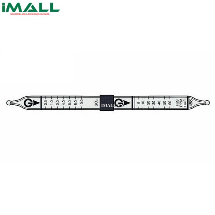 Ống dò đo nhanh Hydrogen sulphide + sulfur dioxide H2S + SO2 Gastec 45S (0,25 ~ 20 ppm (SO2), 1,25 ~ 120ppm (H2S))