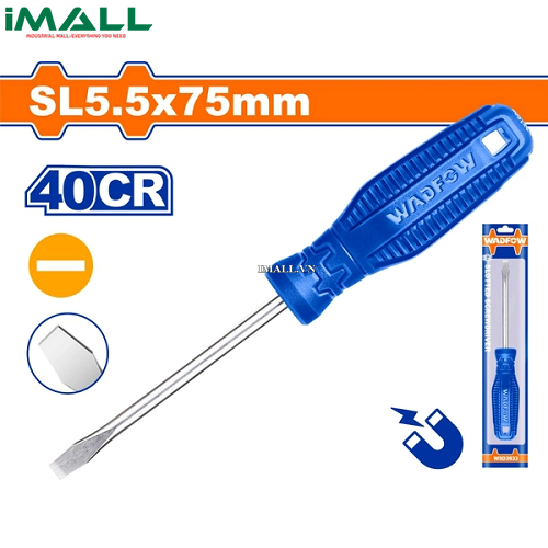 Tua vít dẹp SL5.5x75mm Wadfow WSD3953