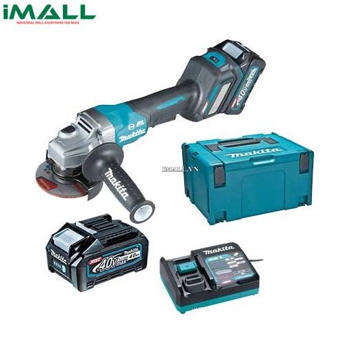 Máy mài góc pin 100mm Makita Max GA027GM201 (điều tốc) (2 pin) ( 40V )