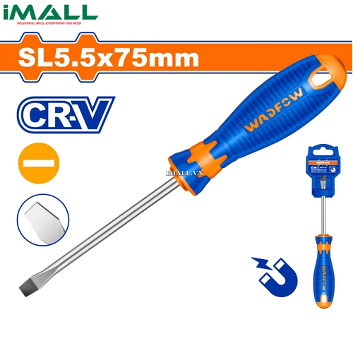 Tua vít dẹp SL5.5x75mm Wadfow WSD1253