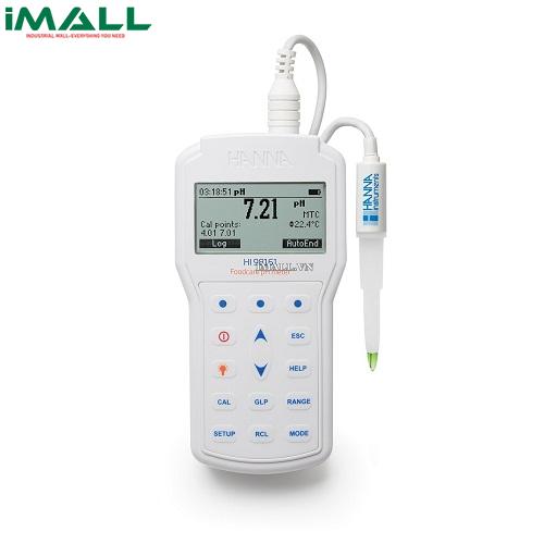 Máy Đo pH/Nhiệt Độ Trong Thực Phẩm Độ Chính Xác Cao HANNA HI98161 (-2.0~20.0 pH, 2000 mV, -20.0~120.0°C)