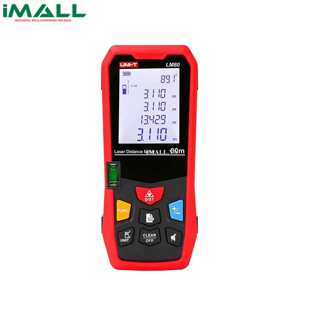UNI-T LM100 Laser Distance Meter (100m, Physical leveler)