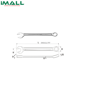 Cờ lê vòng miệng hệ mét Yato YT-5010 (16mm)