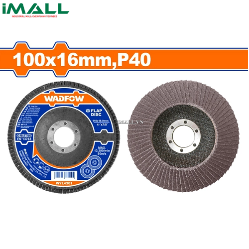 Nhám xếp nâu 125x22mm,P60 Wadfow WYL2302