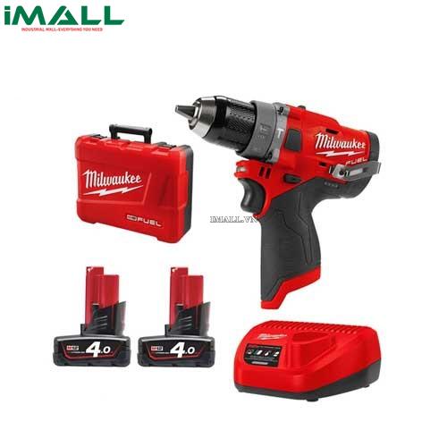 Máy khoan pin Milwaukee FUEL M12 FPD-402C (SET 4Ah/12V )