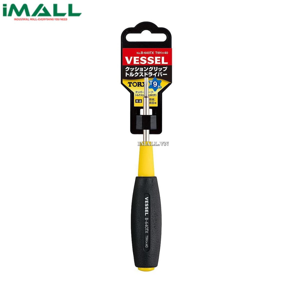 Tô vít hoa thị tay cầm mềm Vessel B-640TX (T9H x 40)
