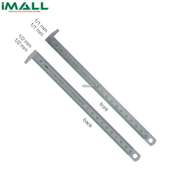 Thước lá inox, có ngàm móc 90 độ VOGEL 1033010030 (300mm)