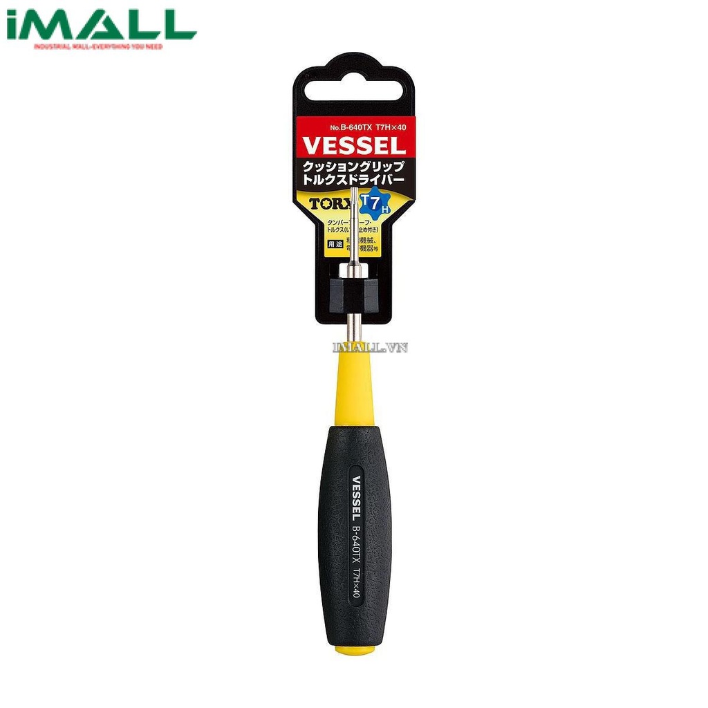 Tô vít hoa thị tay cầm mềm Vessel B-640TX (T7H x 40)