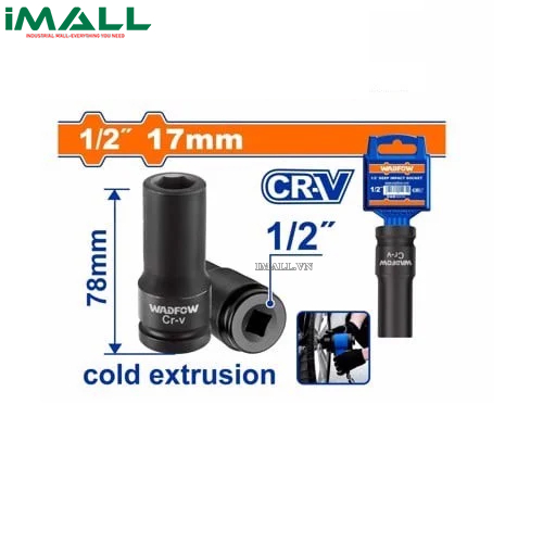 Đầu tuýp dài 27mm (1/2") Wadfow WMS3227