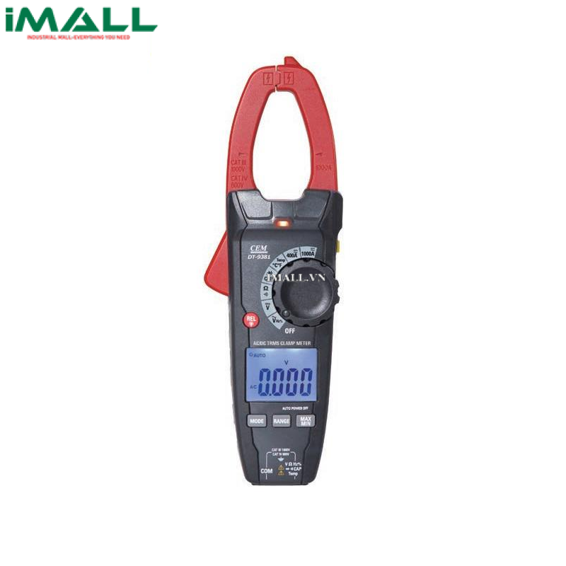 Ampe kìm AC/DC CEM DT-9381A (True RMS, AC/DC 1000A, 1000V)