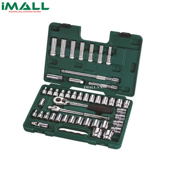 Bộ đầu tuýp 46 chi tiết 1/2" (8-32mm) Sata 09006