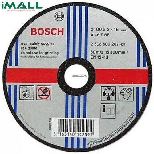 Đá cắt sắt BOSCH 2608600267 (100x2x16mm)