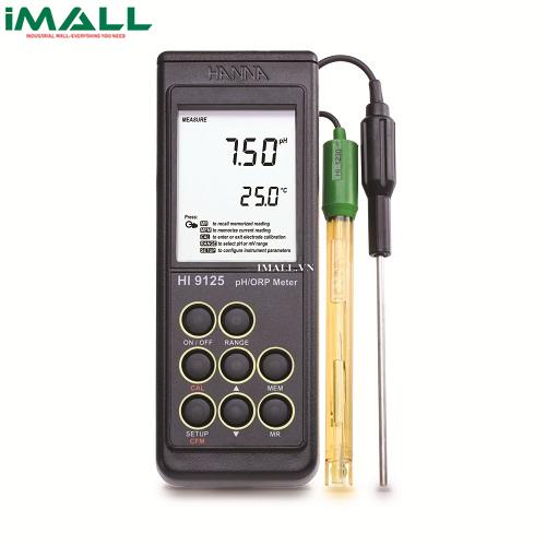 Máy đo pH/ORP/nhiệt độ cầm tay HANNA HI9125 (-2.0~16.0 pH; ±699.9; ±1999 mV; -20.0~120.0°C)