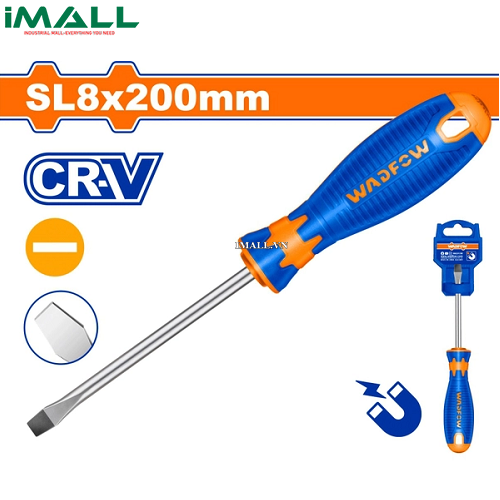 Tua vít dẹp SL8x200mm Wadfow WSD1288