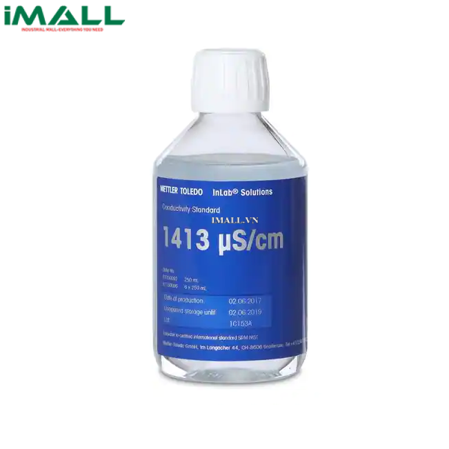 Dung dịch chuẩn độ dẫn 1413 µS/cm METTLER TOLEDO 51350092 (Chai 250 mL)
