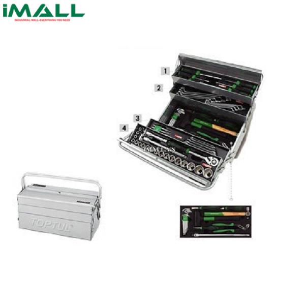 Thùng đựng dụng cụ xách tay 3 ngăn 65 chi tiết Toptul GCAZ0048