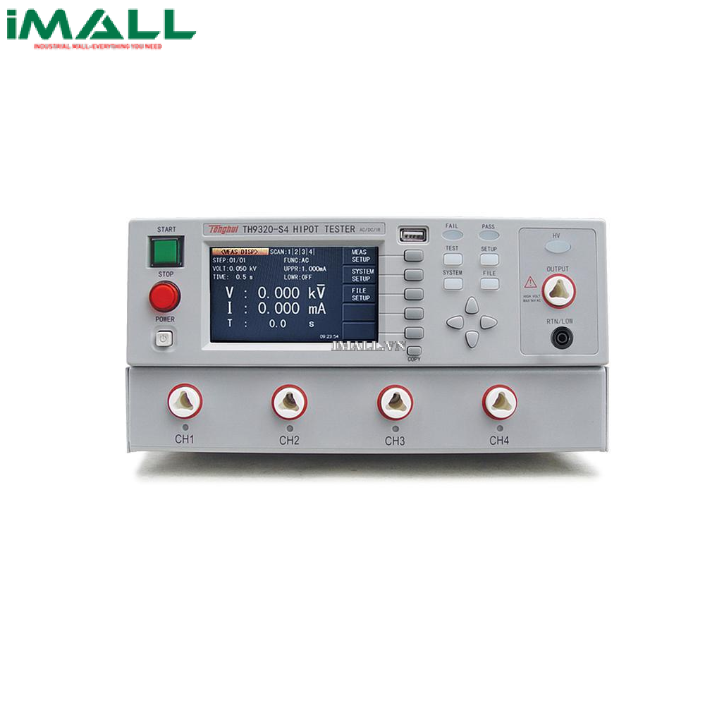 Máy kiểm tra Hipot Tonghui TH9320-S4 (AC: 0.05~5.00kV; DC: 0.05~6.00kV)