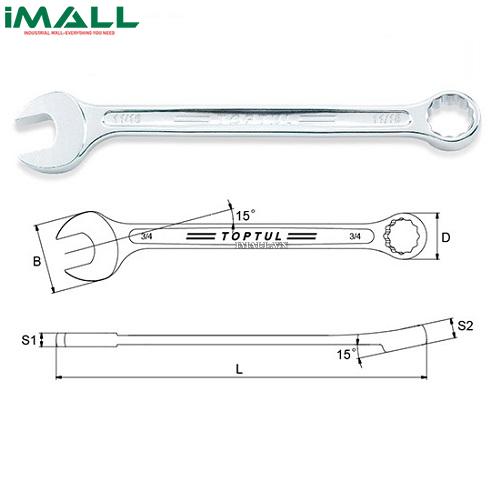 Cờ lê đầu vòng miệng 7/8" TOPTUL ACEW2828