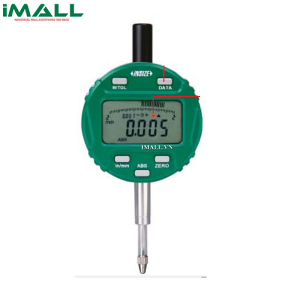 Đồng hồ so điện tử INSIZE 2104-10Q (12.7mm/0.5”; 0.01mm/0.0005”; nắp lưng có tai cài)