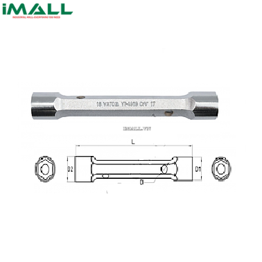Cờ lê 2 đầu ống Yato YT-4924 (25x28mm)