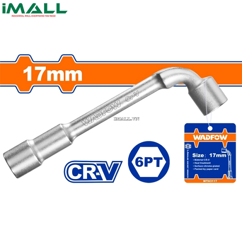 Đầu tuýp tay vặn chữ L 17mm Wadfow WTH3117