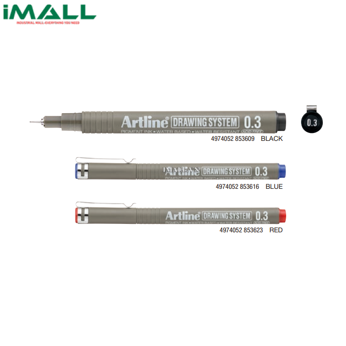 Bút lông kim màu xanh dương Artline Drawing System EK-233N (0.3mm)