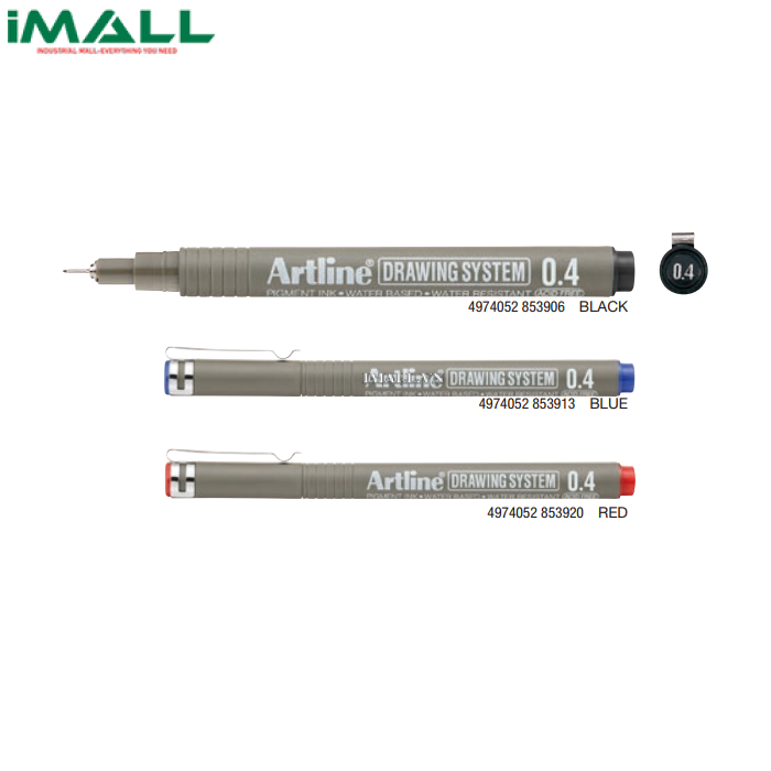 Bút lông kim màu đỏ Artline Drawing System EK-234N (0.4mm)